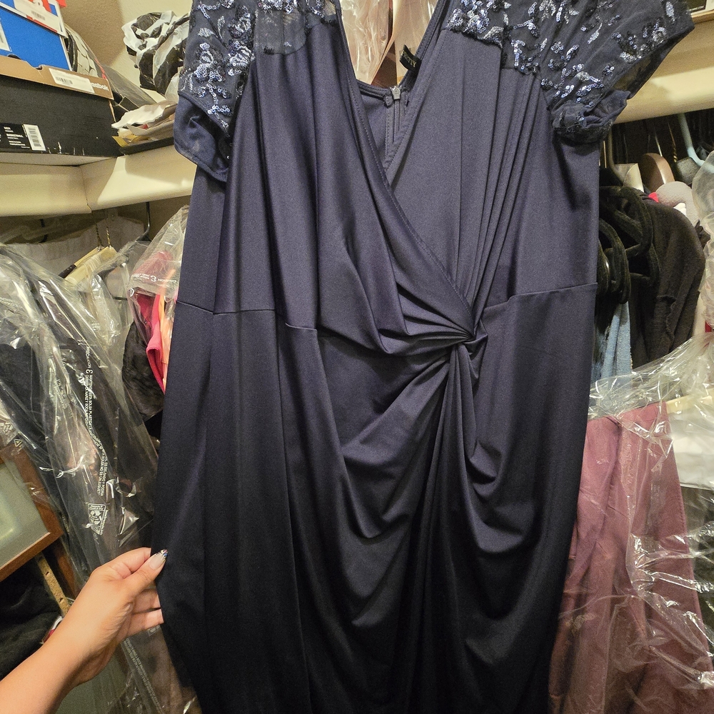 Ever Pretty Navy Blue Maxi Dress